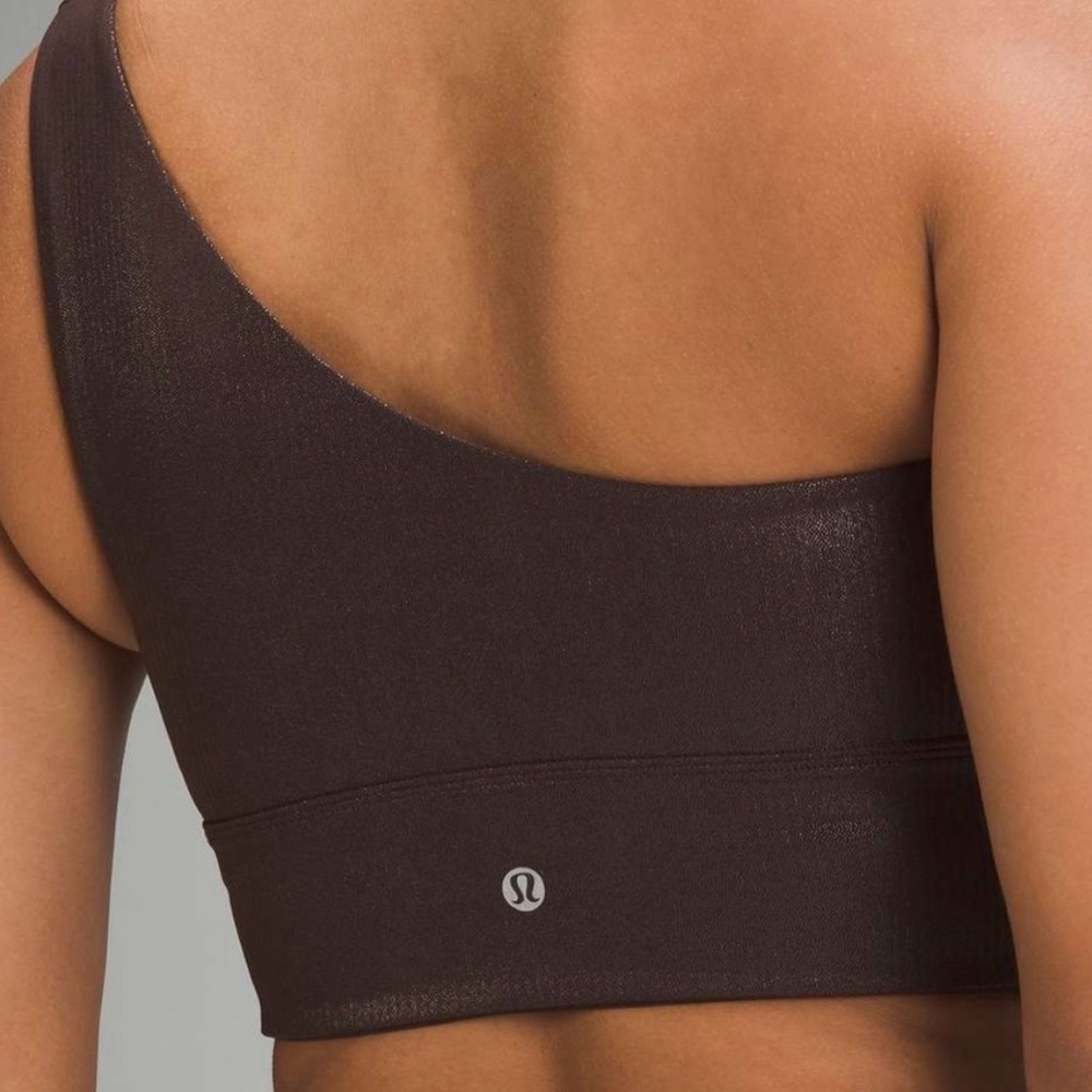 Lululemon Align Asymmetrical Bra Ribbed Rib Shine - Picture 3 of 7